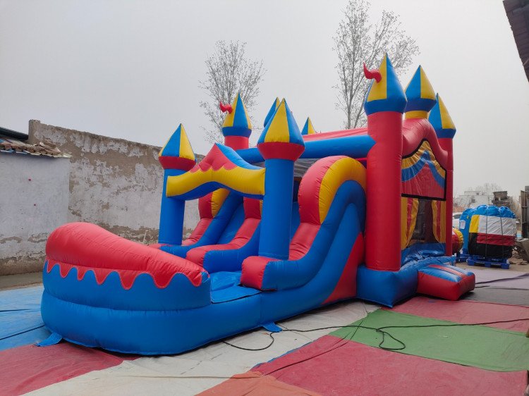 Carnival Bounce House with Slide Combo