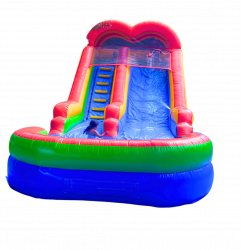 15ft Multi Color waterslide