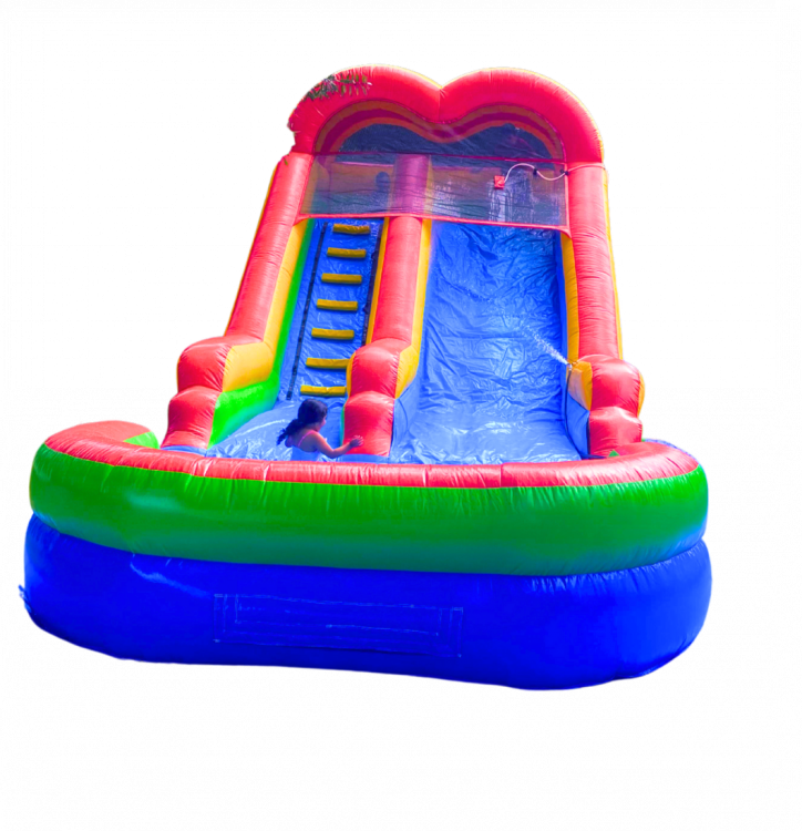 15ft Multi Color waterslide